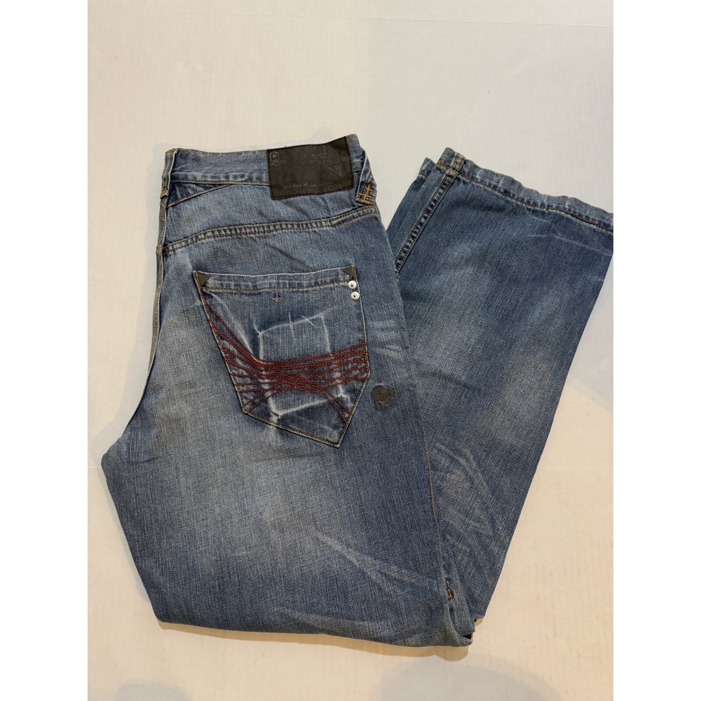 Rocawear Jay-Z VTG Y2K Jeans W38 Blue Denim 5-Pockets‎ Regular Fit Straight Leg